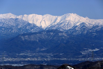 地蔵山頂から谷川岳