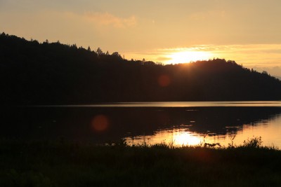 尾瀬沼夕景